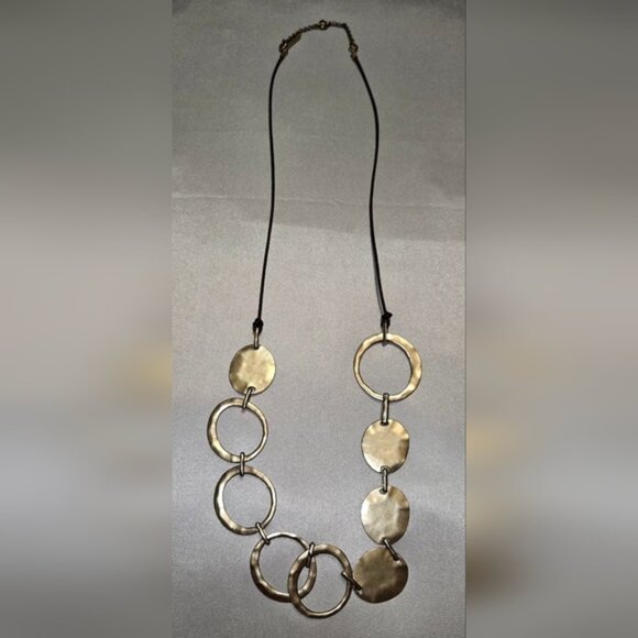 Kenneth Cole Gold-Tone Circle Necklace - Picture 1 of 3